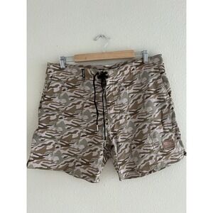 Sunga Life Camo Naked War 4-Way Stretch Board Shorts Men's Size 34 Athleisure